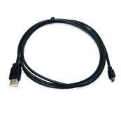 CABLE USB TIPO mini B 5p-A L:1.8M  NEGRO