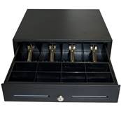 CAJON HS-410 (410 x 415 x 99) NEGRO Pisabilletes Metal (misma llave)