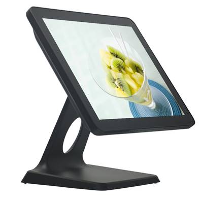 MAXPOS TACTIL 15" FLAT LED CAPACITIVO NEGRO HDMI +VGA USB Sop.Metal