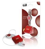 SWEEX 4 Port USB Hub Rosy Red