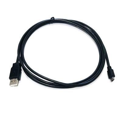 CABLE USB TIPO mini B 5p-A L:1.8M  NEGRO
