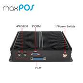 MAXPOS MiniPC IBOX 1026 Intel J4125 2.0Ghz 4GB SSD120GB 6COM HDMI 1 Paralelo