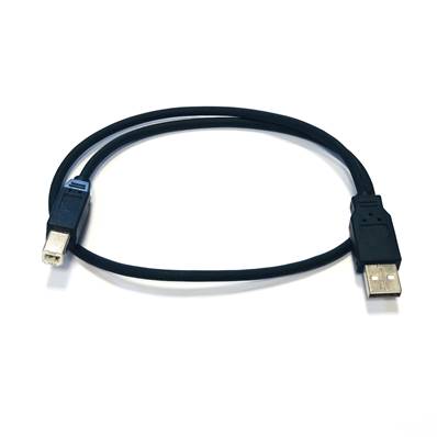 CABLE USB TIPO A-B 2.0  L:60cm NEGRO