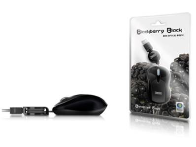 SWEEX Mini Optical Mouse USB Blackberry Black