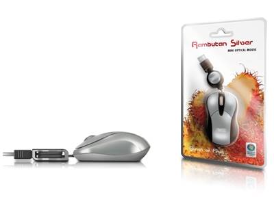 SWEEX Mini Optical Mouse USB Rambutan Silver