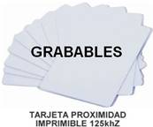 TRANSPONDER RFID 125Khz TARJETA Blanca Grabable/250 Tarjetas